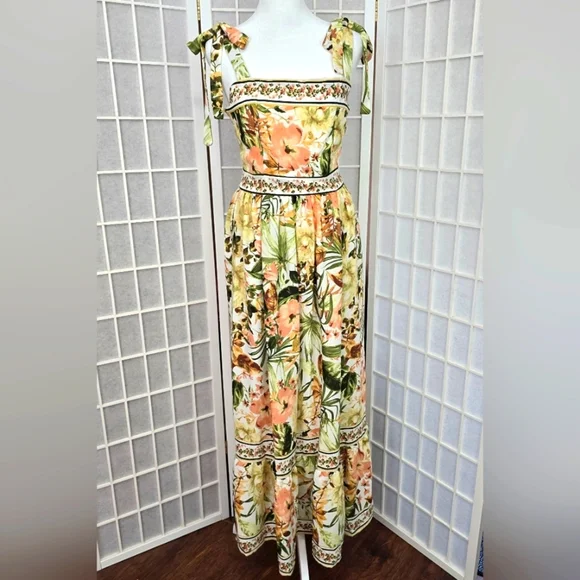 Joie Floral Maxi Dress - Multicolor - Picture 1 of 8